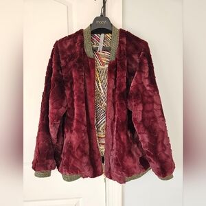 Melissa Mcarthy Seven7 Faux Fur Bomber Jacket